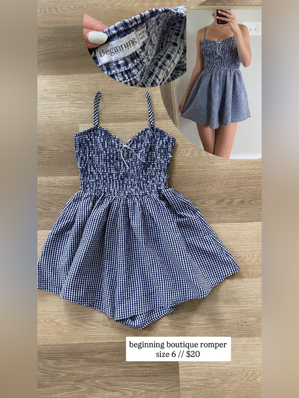beginning boutique romper size 6